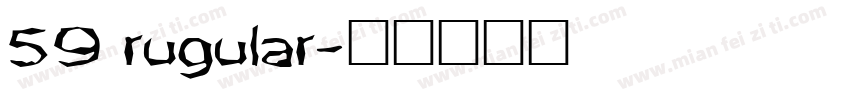 59 rugular字体转换